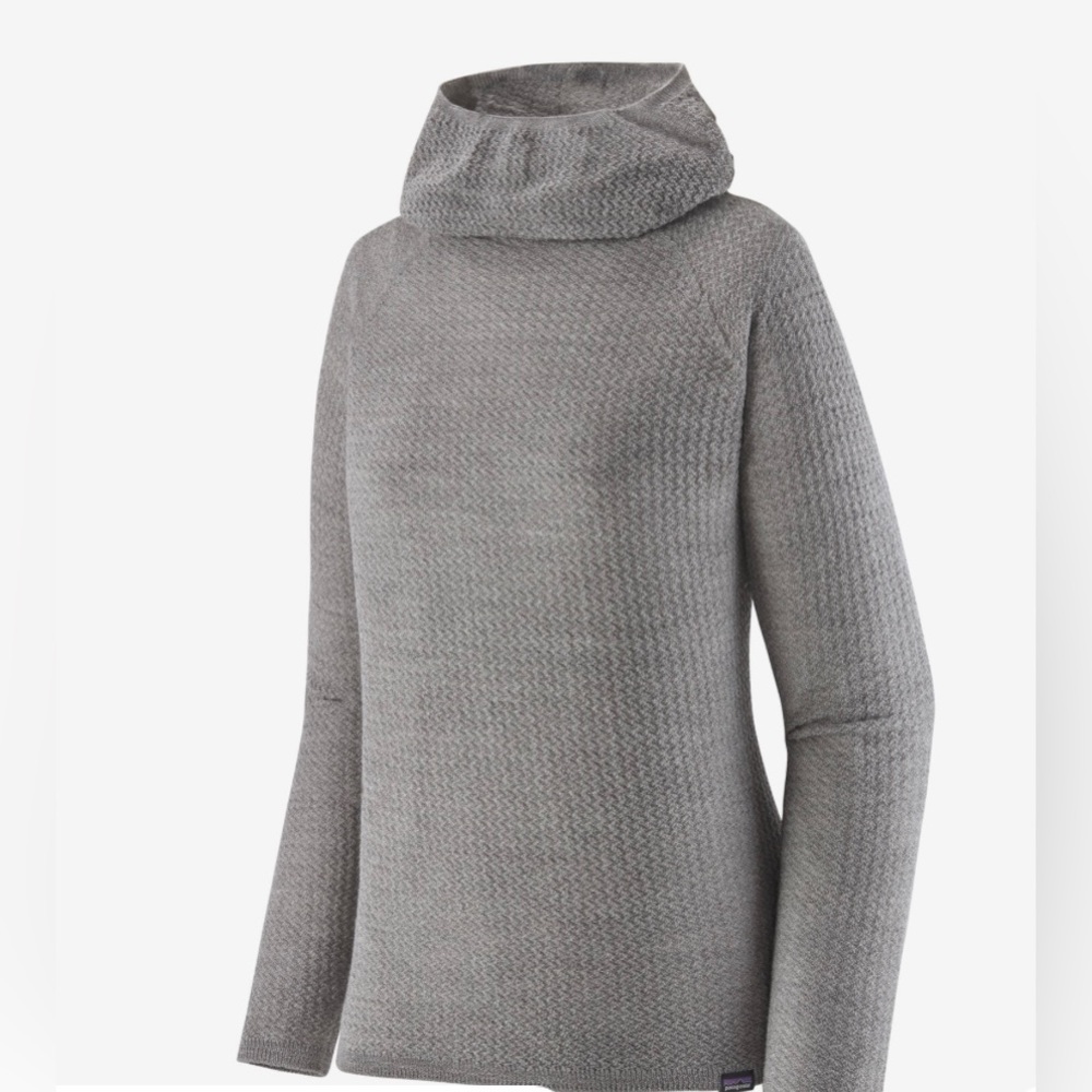 Womens PATAGONIA Capilene® Air Hoodie Sweatshirt Layer L